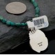 Handmade Certified Authentic Navajo .925 Sterling Silver Natural Turquoise Native American Necklace 370840033818