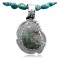 Handmade Certified Authentic Navajo .925 Sterling Silver Natural Turquoise Native American Necklace 370840033818