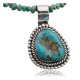 Handmade Certified Authentic Navajo .925 Sterling Silver Natural Turquoise Native American Necklace 370874130337