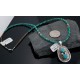 Handmade Certified Authentic Navajo .925 Sterling Silver Natural Turquoise Native American Necklace 370876467536