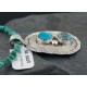 Handmade Certified Authentic Navajo .925 Sterling Silver Natural Turquoise Native American Necklace 370878903958