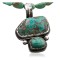 Handmade Certified Authentic Navajo .925 Sterling Silver Natural Turquoise Native American Necklace 370880244529