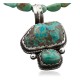 Handmade Certified Authentic Navajo .925 Sterling Silver Natural Turquoise Native American Necklace 370880244529