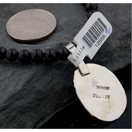 Handmade Certified Authentic Navajo .925 Sterling Silver Natural Turquoise Native American Necklace 370880526626