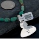 Handmade Certified Authentic Navajo .925 Sterling Silver Natural Turquoise Native American Necklace 370886181216