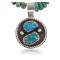 Handmade Certified Authentic Navajo .925 Sterling Silver Natural Turquoise Native American Necklace 370897275216