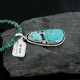 Handmade Certified Authentic Navajo .925 Sterling Silver Natural Turquoise Native American Necklace 370899097223
