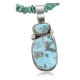 Handmade Certified Authentic Navajo .925 Sterling Silver Natural Turquoise Native American Necklace 370906021152