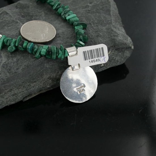 Handmade Certified Authentic Navajo .925 Sterling Silver Natural Turquoise Native American Necklace 370908751269