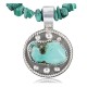 Handmade Certified Authentic Navajo .925 Sterling Silver Natural Turquoise Native American Necklace 370908751269