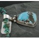 Handmade Certified Authentic Navajo .925 Sterling Silver Natural Turquoise Native American Necklace 370914599950