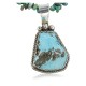 Handmade Certified Authentic Navajo .925 Sterling Silver Natural Turquoise Native American Necklace 370914599950