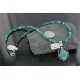 Handmade Certified Authentic Navajo .925 Sterling Silver Natural Turquoise Native American Necklace 370922657943