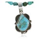 Handmade Certified Authentic Navajo .925 Sterling Silver Natural Turquoise Native American Necklace 370922657943