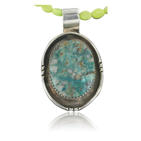 Handmade Certified Authentic Navajo .925 Sterling Silver Natural Turquoise Native American Necklace 370929937389 Handmade Certified Authentic Navajo .925 Sterling Silver Natural Turquoise Native American Necklace 370929937389