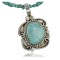 Handmade Certified Authentic Navajo .925 Sterling Silver Natural Turquoise Native American Necklace 370944302166