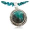Handmade Certified Authentic Navajo .925 Sterling Silver Natural Turquoise Native American Necklace 370953998639