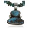 Handmade Certified Authentic Navajo .925 Sterling Silver Natural Turquoise Native American Necklace 370955238829