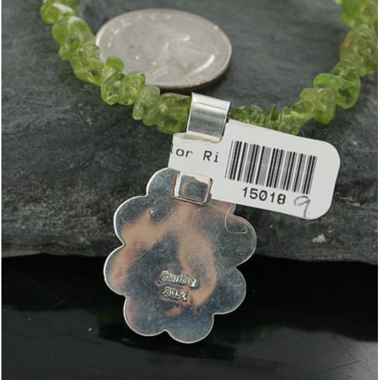 Handmade Certified Authentic Navajo .925 Sterling Silver Natural Turquoise Native American Necklace 370955346317