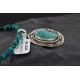 Handmade Certified Authentic Navajo .925 Sterling Silver Natural Turquoise Native American Necklace 370962005036