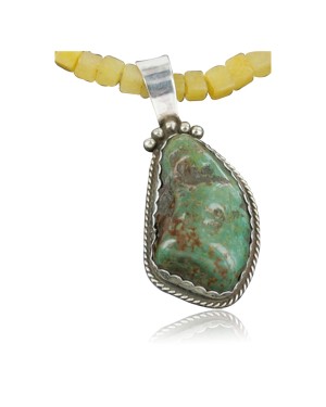 Handmade Certified Authentic Navajo .925 Sterling Silver Natural Turquoise Native American Necklace 370962657160