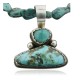 Handmade Certified Authentic Navajo .925 Sterling Silver Natural Turquoise Native American Necklace 370971195562