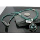 Handmade Certified Authentic Navajo .925 Sterling Silver Natural Turquoise Native American Necklace 370973899594