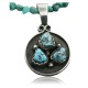 Handmade Certified Authentic Navajo .925 Sterling Silver Natural Turquoise Native American Necklace 370973899594