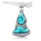 Handmade Certified Authentic Navajo .925 Sterling Silver Natural Turquoise Native American Necklace 370977384054
