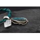 Handmade Certified Authentic Navajo .925 Sterling Silver Natural Turquoise Native American Necklace 370988828707