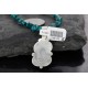 Handmade Certified Authentic Navajo .925 Sterling Silver Natural Turquoise Native American Necklace 370988828707