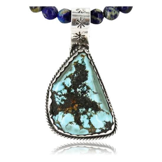 Handmade Certified Authentic Navajo .925 Sterling Silver Natural Turquoise Native American Necklace 370996213815 Handmade Certified Authentic Navajo .925 Sterling Silver Natural Turquoise Native American Necklace 370996213815