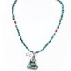 Handmade Certified Authentic Navajo .925 Sterling Silver Natural Turquoise Native American Necklace 370998064816