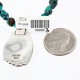 Handmade Certified Authentic Navajo .925 Sterling Silver Natural Turquoise Native American Necklace 370999026780