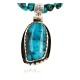 Handmade Certified Authentic Navajo .925 Sterling Silver Natural Turquoise Native American Necklace 370999026780
