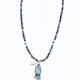 Handmade Certified Authentic Navajo .925 Sterling Silver Natural Turquoise Native American Necklace 370999154488
