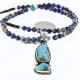 Handmade Certified Authentic Navajo .925 Sterling Silver Natural Turquoise Native American Necklace 370999154488