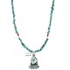 Handmade Certified Authentic Navajo .925 Sterling Silver Natural Turquoise Native American Necklace 370999673252