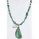 Handmade Certified Authentic Navajo .925 Sterling Silver Natural Turquoise Native American Necklace 371003488955