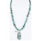 Handmade Certified Authentic Navajo .925 Sterling Silver Natural Turquoise Native American Necklace 371019608892
