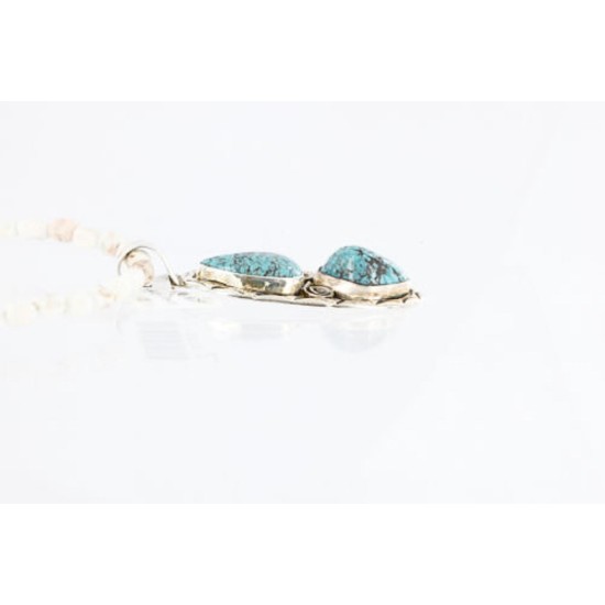 Handmade Certified Authentic Navajo .925 Sterling Silver Natural Turquoise Native American Necklace 371020933913 Handmade Certified Authentic Navajo .925 Sterling Silver Natural Turquoise Native American Necklace 371020933913
