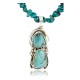 Handmade Certified Authentic Navajo .925 Sterling Silver Natural Turquoise Native American Necklace 371029386459