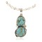 Handmade Certified Authentic Navajo .925 Sterling Silver Natural Turquoise Native American Necklace 371040070338