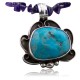 Handmade Certified Authentic Navajo .925 Sterling Silver Natural Turquoise Native American Necklace 390641049849