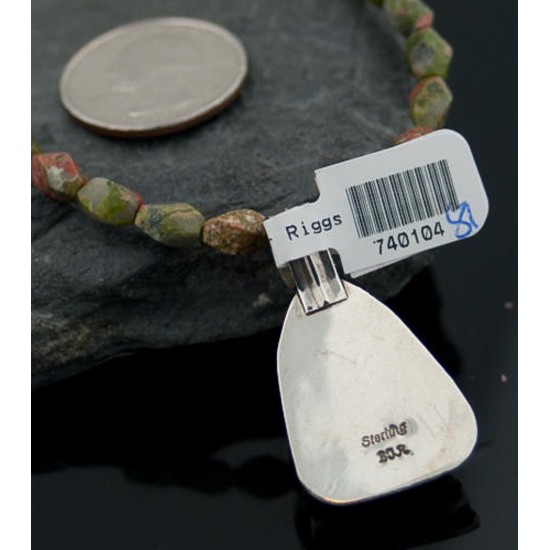 Handmade Certified Authentic Navajo .925 Sterling Silver Natural Turquoise Native American Necklace 390643697980
