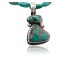 Handmade Certified Authentic Navajo .925 Sterling Silver Natural Turquoise Native American Necklace 390644548273