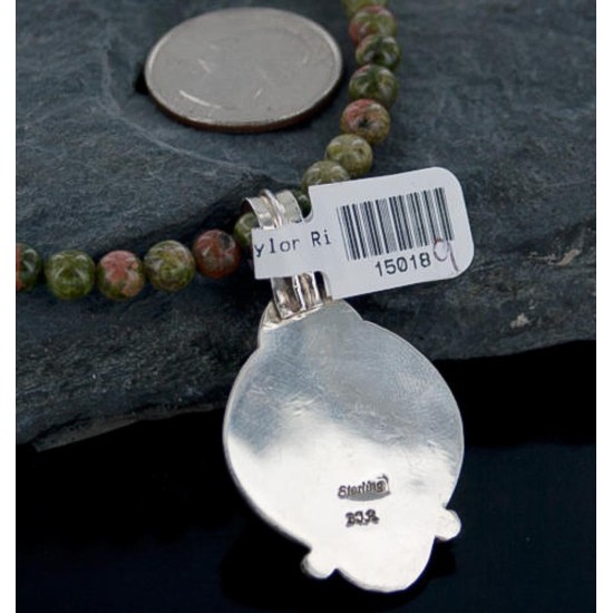 Handmade Certified Authentic Navajo .925 Sterling Silver Natural Turquoise Native American Necklace 390651289966