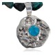 Handmade Certified Authentic Navajo .925 Sterling Silver Natural Turquoise Native American Necklace 390654034573