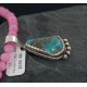 Handmade Certified Authentic Navajo .925 Sterling Silver Natural Turquoise Native American Necklace 390655269837
