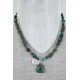 Handmade Certified Authentic Navajo .925 Sterling Silver Natural Turquoise Native American Necklace 390656793349